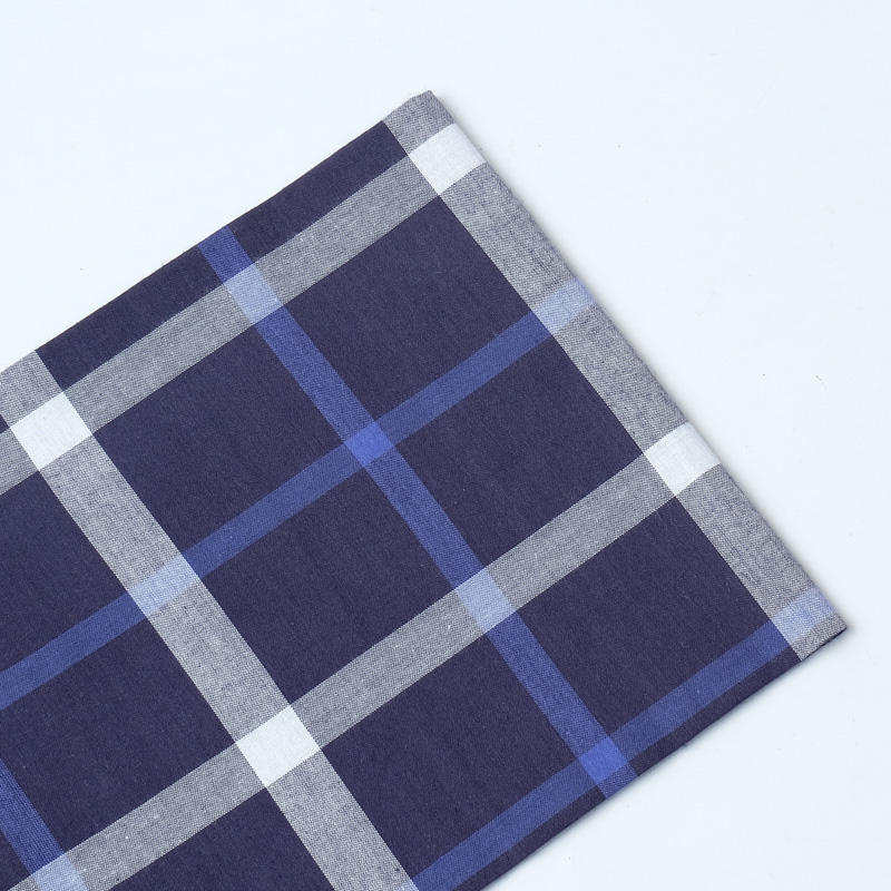Latest shirt fabric T/C 65/35 yarn dyed check fabric woven plaid fabric manufacturer for man and women